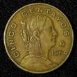 5 Centavos MEXICO Bronze 1964 Mo  Large type KM# 426 (27 420) Uncertified