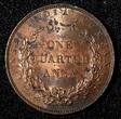 1/4 Anna India-British Victoria Copper 1858  UNC Mint Luster KM# 463.1 (27 697) SPL