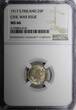 25 Pennia Finland Silver 1917 S  Civil War Coinage NGC MS66 GEM BU KM#19 (18)