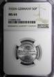50 Pfennig Germany Weimar 1920 A  NGC MS64 GEM BU Berlin Mint KM# 27 (032)