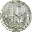 10 Øre Denmark Christian X Silver 1914 VBP; GJ  1st Year UNC KM# 818.1 (23 848) SPL