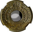 Nigeria 1/10 Penny British West Africa George V 1932  NGC UNC DETAILS KM# 7 (014) NGC SPL DETAILS KM