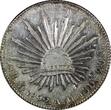 8 Reales MEXICO Silver 1892 Mo AM  Radiant cap PL UNC KM# 377.10 (24 523) SPL