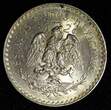1 Peso Mexico ESTADOS UNIDOS MEXICANOS Silver 1944  aUNC KM# 455 (27 414)