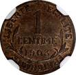 1 Centime FRANCE Bronze 1903  NGC UNC DETAILS KM# 840 (048) NGC SPL DETAILS KM