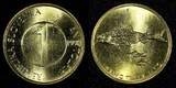 1 Tolar Slovenia 1998  Trout with two smaller UNC-BU KM# 4 RANDOM PICK (1 Coin) SPL