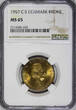 1 Krone DENMARK Frederik IX Aluminum-Bronze 1957 CS  NGC MS65 KM# 837.2 (239)