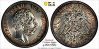 Germany 2 Mark German States SAXONY-ALBERTINE 1902 E PCGS UNC DETAILS KM# 1255 (81) -