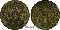 Tunisia 2 Francs 1926 TUNISIA Chambers of Commerce 1345/1926  Mintage 50... 6,87 EUR  + 12,88 EUR frais d'envoi