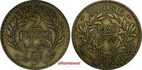 Tunisia 2 Francs 1924 TUNISIA Chambers of Commerce 1343/1924  Mintage 50... 13,74 EUR  + 12,88 EUR frais d'envoi