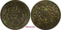 Tunisia 2 Francs 1924 TUNISIA Chambers of Commerce 1343/1924  Mintage 50... 7,30 EUR  + 12,88 EUR frais d'envoi