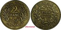 Tunisia 2 Francs 1924 TUNISIA Chambers of Commerce 1343/1924  Mintage 50... 8,59 EUR  + 12,88 EUR frais d'envoi