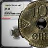 Norway Ore 1949 Norway Haakon VII Copper-Nickel 1949 10 Ore NGC MS64 KM#... 34,36 EUR  + 12,88 EUR frais d'envoi