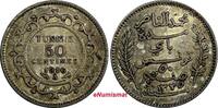 Tunisia 50 Centimes 1916 TUNISIA Muhammad V Silver AH1335 1916 A  aUNC K... 17,18 EUR  + 12,88 EUR frais d'envoi