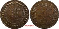 Tunisia 10 Centimes 1904 Tunisia Muhammad IV Bronze 1904 A  Toned KM# 22... 15,03 EUR  + 12,88 EUR frais d'envoi