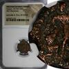 Nummus WESTERN ROMAN Gratian 367-383 AE3 Rev-Emperor dragging captive NGC (215) -