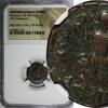 Nummus WESTERN ROMAN Honorius AD 393-423 AE3 Constantinopolis seated NGC (293) -