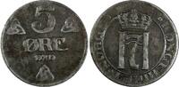 Norway Ore 1919 Norway Haakon VII Iron 1919 5 Ore WWI Issue KM# 368a (19... 17,18 EUR  + 12,88 EUR frais d'envoi