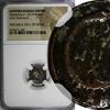 NUMMUS EASTERN ROMAN Theodosius I , AD 379-395 AE4 / WREATH NGC (140) -