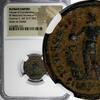 AS ROMAN Licinius II AS CAESAR AD 317-324 BILLON REDUCED NUMMUS /JUPITER NGC (375) -