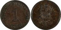 Germany 1 Pfennig Germany - Empire Wilhelm I Copper 1888 J VF/XF KM# 1 (19 650) -