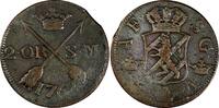 SWEDEN Adolf Frederick Copper 1767 SM 2 Ore Low Mintage-467,000 KM# 461 (19 613) Uncertified