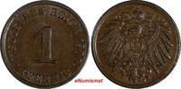 Germany 1 Pfennig Germany - Empire Wilhelm II Copper 1900 J Hamburg Mint KM# 10 (190) -