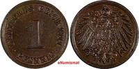 Germany 1 Pfennig Germany - Empire Wilhelm II Copper 1911 A Berlin Mint UNC KM# 10 (247) -