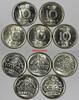 10 Öre 1956 Sweden Gustaf VI SILVER LOT OF 5 COINS 1952-1956  UNC GEM KM# 823 (77) SPL