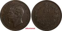 Italy 10 Centesimi Italy Vittorio Emanuele II Copper 1867 OM Strasbourg KM# 11.5 (334) -