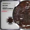 Italy 1 Centesimo Italy Vittorio Emanuele III 1916 R NGC MS64 BN 1 GRADED HIGH KM40(5) -