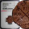 1/12 Skilling SWEDEN Gustaf IV Copper 1808  NGC UNC DETAILS RED ! KM# 563 (049) NGC SPL DETAILS RED