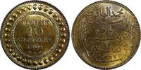 Tunisia 10 Centimes 1904 Tunisia Muhammad IV AH1322/1904 A  UNC KM# 229 ... 21,47 EUR  + 12,88 EUR frais d'envoi