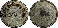 Costa Rica Token CAFE DE Costa Rica Countermark '' MT'' 24mm Choice XF Condition (4341) -