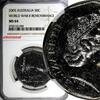 Australia 50 CENTS Australia 2005 NGC MS64 World War II Remembrance TOP GRADED KM# 746 (4) -