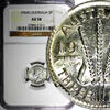 3 Pence AUSTRALIA George VI Silver 1943D NGC AU58 KM# 37 (011) -