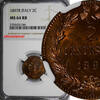 Italy 2 Centesimi Italy Umberto I Copper 1897-R NGC MS64 RB Nice Toning KM# 30 (244) -