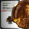 Latvia 1 Santims 1939 LATVIA Bronze 1939  NGC MS64 RB Nice Red Toning BU... 42,94 EUR  + 12,88 EUR frais d'envoi