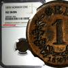 Norway Bronze 1876 Norway Oscar II  1876 1 Ore NGC AU58 BN Lion 1ST DATE... 38,65 EUR  + 12,88 EUR frais d'envoi