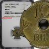 Norway 10 Øre 1941 Norway Haakon VII Copper-Nickel 1941  NGC MS64 WWII I... 42,94 EUR  + 12,88 EUR frais d'envoi