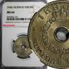 Norway 1 Krone 1946 Norway Haakon VII Copper-Nickel 1946  NGC MS64 TONED... 53,68 EUR  + 12,88 EUR frais d'envoi