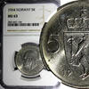 Norway 5 Kroner 1964 Norway Olav V Copper-Nickel 1964  NGC MS63 29,5 mm ... 25,77 EUR  + 12,88 EUR frais d'envoi