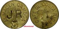 Costa Rica TOKEN COSTA RICA COFFEE • ALMACEN GAMBOA / CAFE DE CR ''JR'' Countermarked (632) -