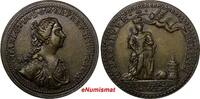 United Kingdom MEDAL GREAT BRITAIN 1761 CORONATION  OF CHARLOTTE 34mm By Lorenz Natter. (10 584)
