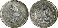 25 Centavos MEXICO Silver 1871 ZS H  Zacatecas Mint-250,000 SCARCE KM#406.9 (108) Uncertified