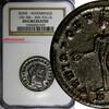 Follis Roman Empire Maximianus 286 - 305 AD Silvered NGC UNCIRCULATED 28mm (025) -