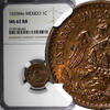 1 Centavo Mexico ESTADOS UNIDOS MEXICANOS Bronze 1929 Mo  NGC MS62 RB KM# 415 (7)