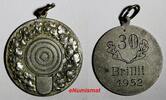 Switzerland Medal SWISS Shooting Silver 1952 Award ''30 BRILLIT'' 8,50g.; 30 mm (13 952) -