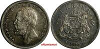 1 Krona Sweden Oscar II Silver 1890 EB  aXF Condition Mintage-594,000 KM# 760 (6) Uncertified