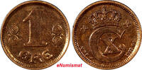 Denmark Bronze 1917 Denmark Christian X  1917 VBP; GJ 1 Ore aUNC KEY DAT... 51,53 EUR  + 12,88 EUR frais d'envoi
